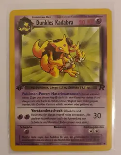 Pokemon TCG | Dunkles Kadabra | Team Rocket | 1. Edition |39/82 | Mint | Deutsch - Image 1