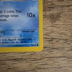 Pokemon TCG Neo Revelation 1st Edition Goldeen 45/64 MINT Condition Vintage - Image 4