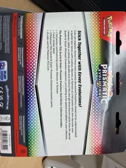 Pokemon TCG Scarlet Violet Prismatic Evolutions Tech Sticker Collection 12 packs - Image 2
