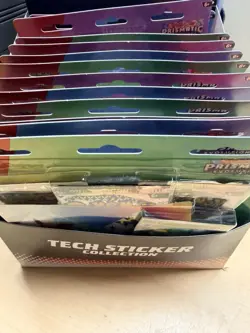 Pokemon TCG Scarlet Violet Prismatic Evolutions Tech Sticker Collection 12 packs - Image 3