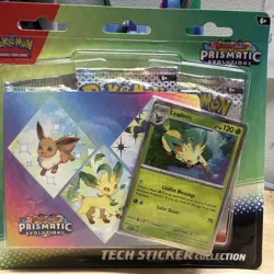 Pokemon TCG Scarlet Violet Prismatic Evolutions Tech Sticker Collection 12 packs - Image 4