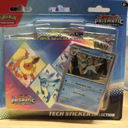 Pokemon TCG Scarlet Violet Prismatic Evolutions Tech Sticker Collection 12 packs - Image 5