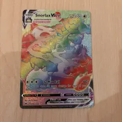 2020 Pokemon Snorlax VMAX 206/202 Rainbow Secret Rare Sword & Shield - Image 1
