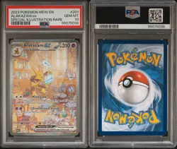 2023 Pokemon Scarlet & Violet English 151: Alakazam Ex SIR #201 PSA 10 - Image 3