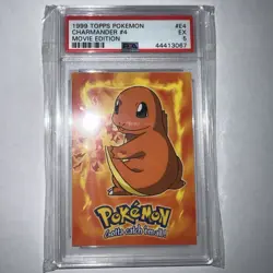 1999 Topps Pokemon - Charmander #4 - #E4 Graded PSA 5 - Image 1