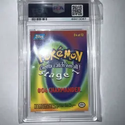 1999 Topps Pokemon - Charmander #4 - #E4 Graded PSA 5 - Image 2