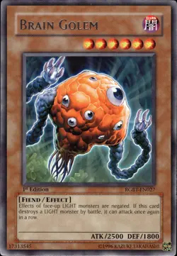 Brain Golem - Rare 1st Edition RGBT-EN027 - NM - YuGiOh - Image 1