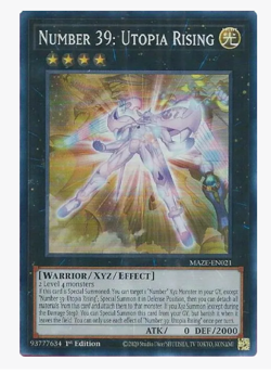 x3 Number 39: Utopia Rising MAZE-EN021 Super Rare YuGiOh - Image 1