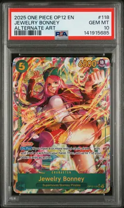 Jewelry Bonney 118 Alternate Art One Piece PSA 10 - Image 1