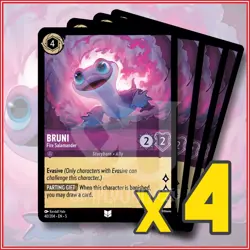 Disney Lorcana: 2024 Bruni Fire Salamander 40/204 x4 | Uncommon - Image 1