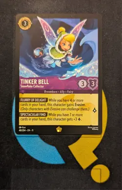 Tinker Bell - Snowflake Collector 48/204 Legendary Disney Lorcana Winterspell - Image 1