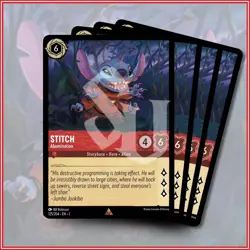 Disney Lorcana TCG: STITCH - ABOMINATION x4 | Rare *IN STOCK* - Image 1
