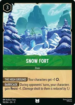 Snow Fort 98/204 Winterspell Non-Foil Disney Lorcana - Image 1