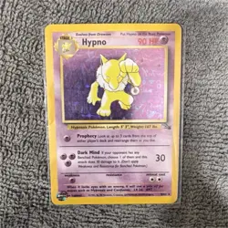 Pokemon Hypno Fossil Rare 8/62 90 HP Dark Mind Nintendo Trading Card - Image 1