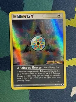 Delta Rainbow Energy 88/101 Ex Dragon Frontiers Reverse Holo Foil Stamped Card - Image 2