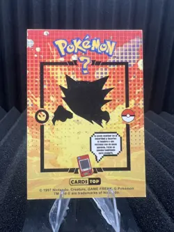 Haunter #93 - Gold Holo - Card Tops Pokedex Database 2024 - Pokemon Card NM - Image 2