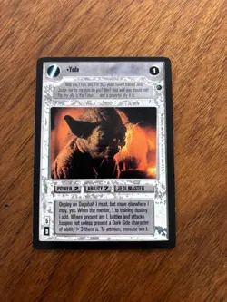1997 Star Wars CCG Dagobah Yoda NM-MT Game Card - Image 1