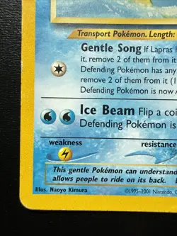 FREE SHIPPING Pokemon Card Lapras Southern Islands 12/18 Promo Non Holo VINTAGE - Image 5