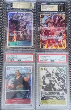 One Piece Assorted Graded Card Lot Of 4 - Image 1