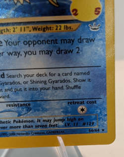 Pokemon TCG Celebrations Classic Collection Shining Magikarp Holo Card 66/64 NM - Image 4