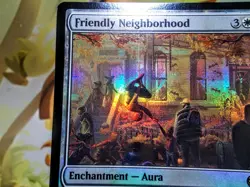 Friendly Neighborhood rare foil magic the gathering spider-man trading card - Image 4