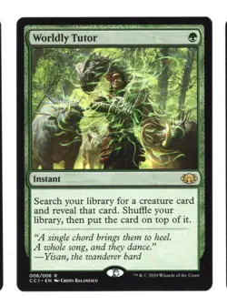 Worldly Tutor Commander Collection Green Foil Rare Instant Wizards English - Image 1