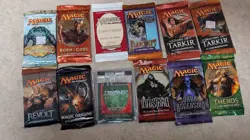 Magic: The Gathering Sealed Booster Pack Lot (12 Packs) - Vintage to Modern - Image 1