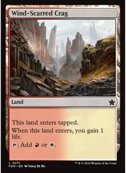 Wind-Scarred Crag (Foil) 271 MTG NM - Foundations - Image 1