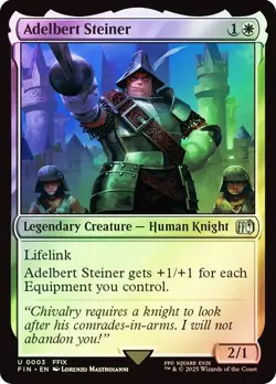 NM Foil Adelbert Steiner, MTG, Final Fantasy, Magic the Gathering, 3 - Image 1