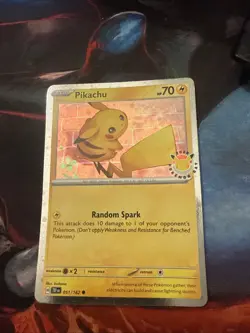 Pokemon TCG Pikachu 051/162 Stamped 2026 Pokemon Day 30 Promo NM - Image 1