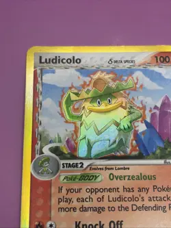 Ludicolo (Delta Species) 6/100 Crystal Guardians Vintage Holo Pokemon Card - Image 3