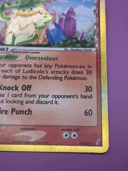 Ludicolo (Delta Species) 6/100 Crystal Guardians Vintage Holo Pokemon Card - Image 5