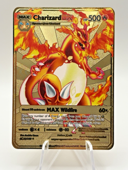 Charizard DX MAX 500HP Wildfire Pokemon Card Fan Art Collectible - Image 1