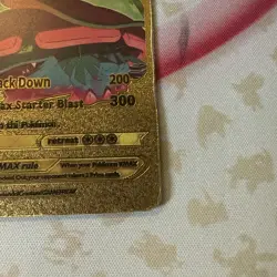 Venusaur, Charizard & Blastoise VMAX HP 400 Gold Vinyl Fan Art Pokemon Card P2 - Image 5