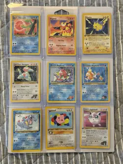 9 Pokemon Card Rare Mixed Lot Unplayed Politoed Magmar Pikachu Magikarp Unplayed - Image 1