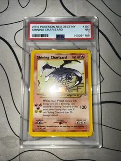 2002 Neo Destiny Shining Charizard 107/105 PSA 7 Pokemon - Image 1