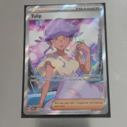Pokemon Tulip Ultra Rare Full Art Trainer Holo SV04 Paradox Rift 244/182 Eng - Image 1