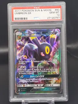 Umbreon GX Pokemon Sun & Moon 80/149 PSA 10 - Image 1