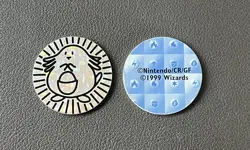 2x 1999 Chansey Holo Foil Nintendo Pokemon Wizards Coin Rare - Image 1