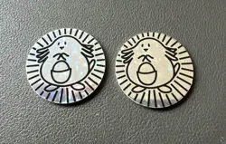 2x 1999 Chansey Holo Foil Nintendo Pokemon Wizards Coin Rare - Image 2