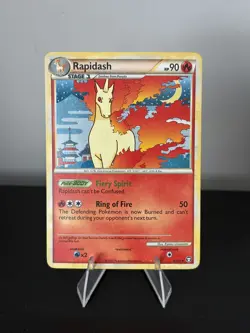 Rapidash 8/102 Holo Rare HGSS Triumphant Pokemon MP - Image 1