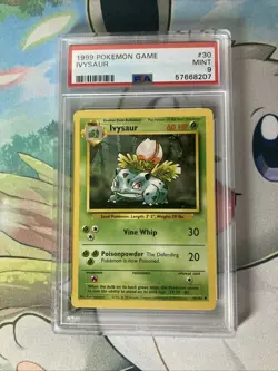 1999 Pokemon TCG Ivysaur - Base Set - 30/102 - PSA 9 - Image 2