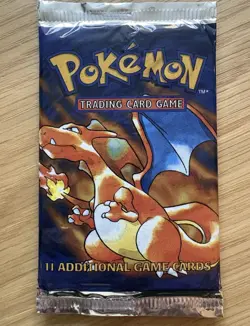 Pokemon 1999 Base Set Booster Pack Unlimited 4th Charizard Vintage Sealed 20.85g - Image 1