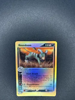 Pokemon TCG Houndoom EX Dragon 34/97 Reverse Holo Uncommon 2003 Nintendo - Image 2