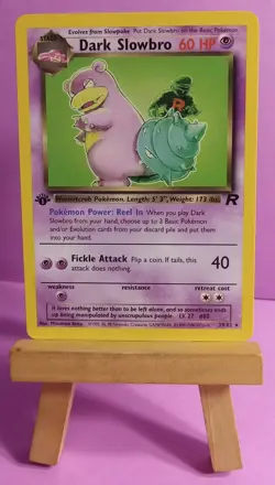 Pokemon TCG Dark Slowbro 29/82 Team Rocket 1st Edition Regular Rare Near Mint - Image 2