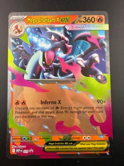 Pokemon TCG Mega Charizard X ex 029 Mega Evolution Black Star Promo NM - Image 1