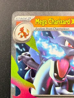 Pokemon TCG Mega Charizard X ex 029 Mega Evolution Black Star Promo NM - Image 2