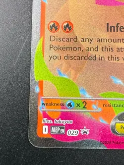 Pokemon TCG Mega Charizard X ex 029 Mega Evolution Black Star Promo NM - Image 5