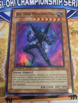 Yugioh EVIL HERO MALICIOUS EDGE DP06-EN006 1st Edition VLP - Image 1