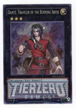 Yugioh Dante, Traveler of the Burning Abyss US PRINT DUEA-EN085 Secret Rare - Image 1